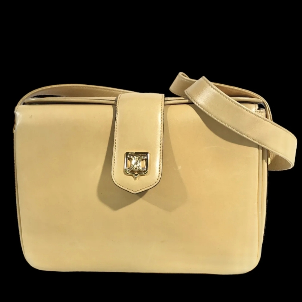Celine Cream Crossbody Bag with Textured Finish - Picture 13 of 13